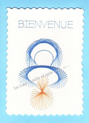 Carte A Broder Broderie Sur Papier Tetine Bebe Naissance