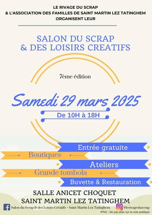 Salon scrap scrapbooking loisirs creatifs quilling saint martin les tatinghem 2025